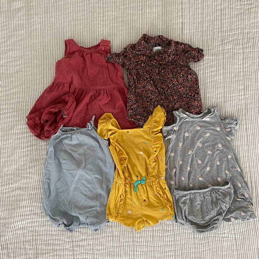 18mo dress and romper bundle